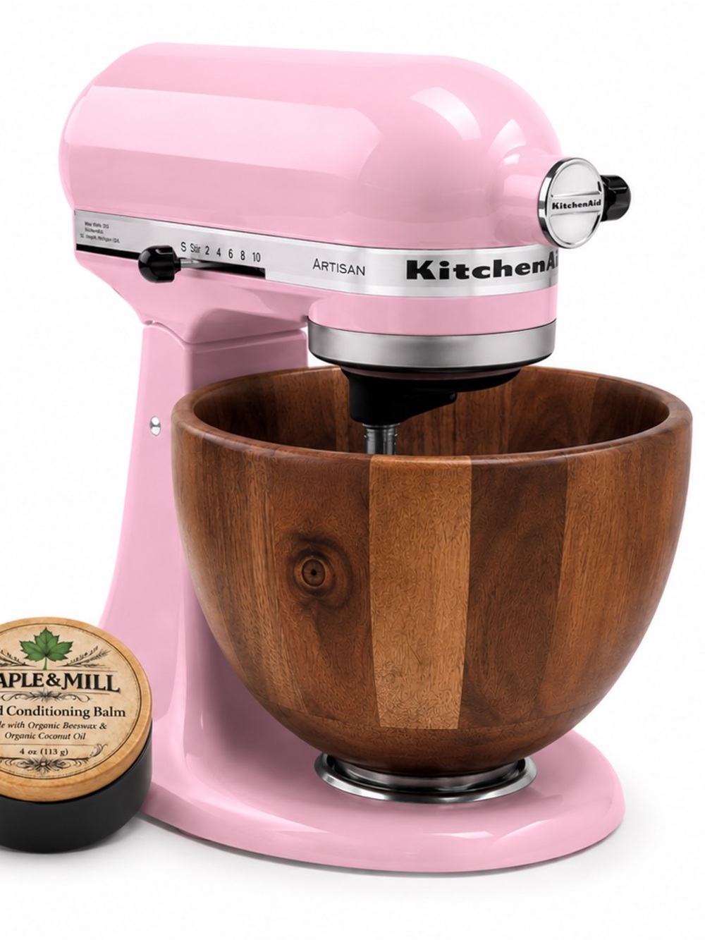 Wood Mixing Bowl For KitchenAid Stand Mixers (Brand New)
